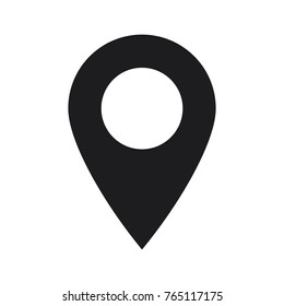map pin icon, pin location vector icon 