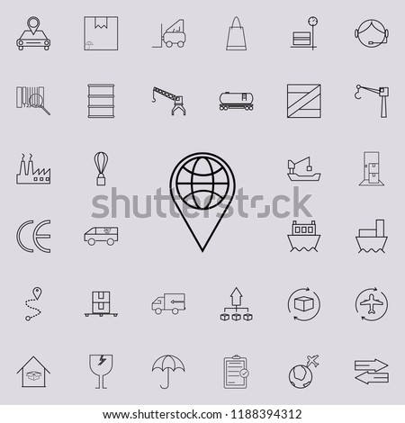 Map pin icon. logistics icons universal set for web and mobile