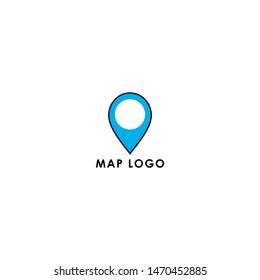 Map Pin Icon Logo Design 
