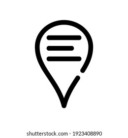map pin icon or logo isolated sign symbol vector illustration - high quality black style vector icons
