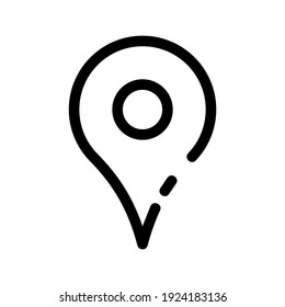 map pin icon or logo isolated sign symbol vector illustration - high quality black style vector icons
