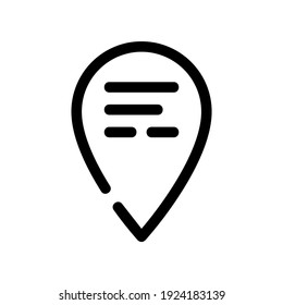 map pin icon or logo isolated sign symbol vector illustration - high quality black style vector icons
