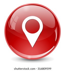 map pin icon, marker button