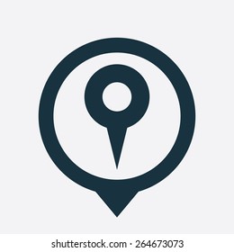 map pin icon map pin on white background 