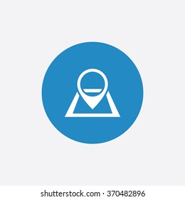map pin icon, on white background