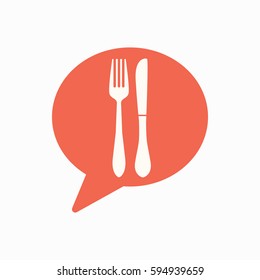 Map pin icon restaurant sign