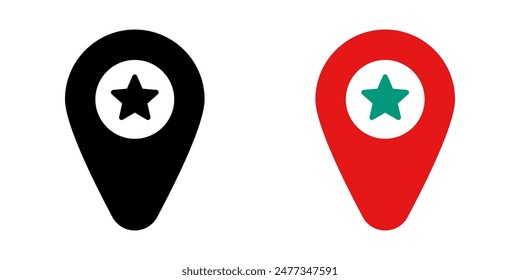 Map Pin icon set. for mobile concept and web design. vector illustration