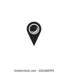 map pin icon. sign design