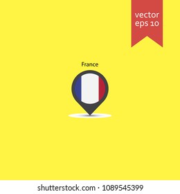 map pin. map pin icon. sign design. Vector EPS 10.