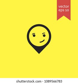 map pin. map pin icon. sign design. Vector EPS 10.