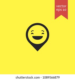 map pin. map pin icon. sign design. Vector EPS 10.