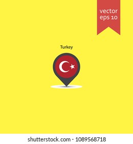 map pin. map pin icon. sign design. Vector EPS 10.