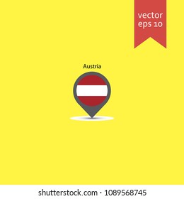 map pin. map pin icon. sign design. Vector EPS 10.