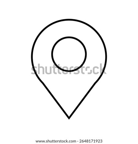 The map pin icon is a standard and familiar visual representation commonly used to mark a specific location or point of interest on a digital or physical map.
