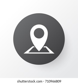 Map Pin Icon Symbol. Premium Quality Isolated Location Map Pin Icon Element In Trendy Style.
