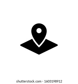 Map pin icon template. Vector illustration 
