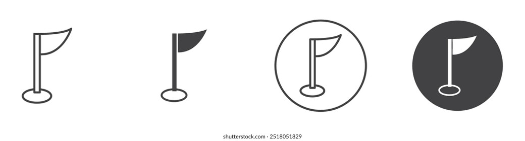 Ilustração da linha fina do ícone de pin do mapa