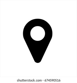 Map pin icon in trendy flat style isolated on background. Map pin icon page symbol for your web site design Map pin icon logo, app, UI. Map pin icon Vector illustration, EPS10.