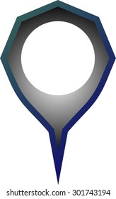 map pin icon vector art