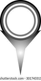 map pin icon vector art