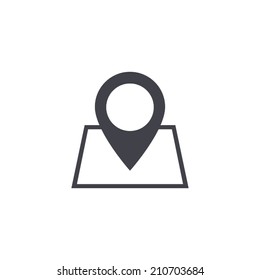 map pin icon , vector illustration