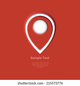 Map pin icon vector illustration 