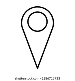 map pin icon, map vector, pin illustration