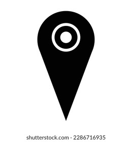 map pin icon, map vector, pin illustration