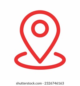 Map pin icon vector illustration. stock illustration
