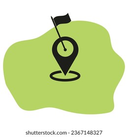 Map pin icon. Vector illustration. EPS 10.