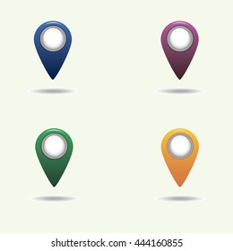 map pin icon vector illustration