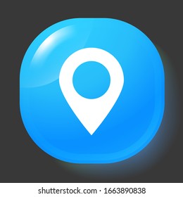 Map Pin icon. Vector illustrator