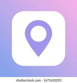Map Pin icon. Vector illustrator