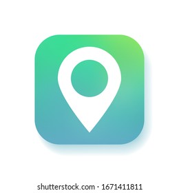 Map Pin icon. Vector illustrator