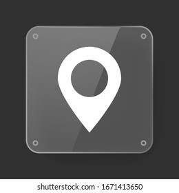 Map Pin icon. Vector illustrator