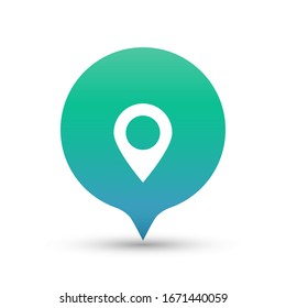 Map Pin icon. Vector illustrator