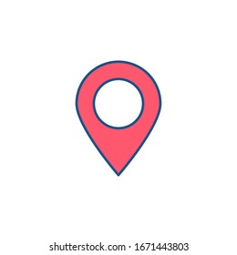 Map Pin icon. Vector illustrator