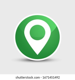 Map Pin icon. Vector illustrator