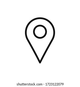 Map pin icon vector. Location sign