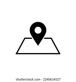 Map pin icon vector. Location icon symbol vector illustration