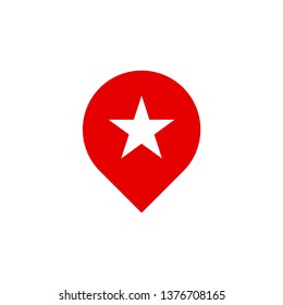 map pin icon vector logo template 