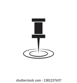 map pin icon vector trendy 