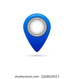 Map pin icon web. Vector.