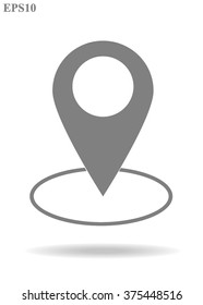 Map pin icons color.Map pointers on white background vector illustration