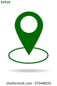 Map pin icons color.Map pointers on white background vector illustration