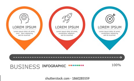 Map pin infographic Vector with 3 steps. presentation, connection, strategy, design,
brainstorm, idea, education, marketing, creative, growth, column, workflow,
abstract, stairs, learn, project,