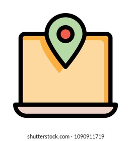 map pin laptop 