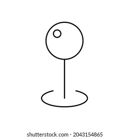 map pin line icon vector design, editable stroke line icon
