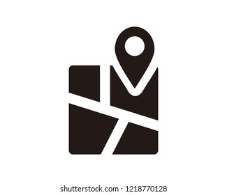 Map pin location icon
