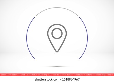 Map pin location. Location icon. 